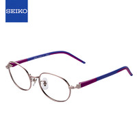 精工(SEIKO)系列眼镜框新乐学优选青少年儿童近视眼镜架 KK0043C PI 48mm PI粉色