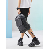 柒牌抽绳休闲裤男2024夏季时尚百搭中青年直筒短裤【华夫格】0450 黑色 M