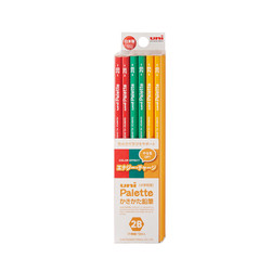 uni 三菱铅笔 三菱（uni）美术素描标记铅笔 Palette系列小学生初学者绘图考试六角铅笔 5632 2B 12支装