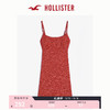 HOLLISTER24夏季新款甜辣度假风印花露背吊带连衣裙女 KI359-4180 深红色图案 S (165/88A)标准版
