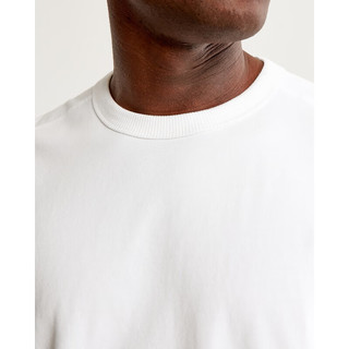 ABERCROMBIE & FITCH男装女装装 24夏季宽松休闲美式风重磅T恤 KI124-3659 白色 S (175/92A)