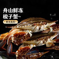 农锦鲜 舟山液氮冷冻梭子蟹1斤 4-6两/只 白蟹超低温锁鲜海鲜水产活冻梭子蟹源头直发包邮