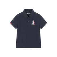 暇步士 男童短袖Polo衫24年夏季新款儿童珠地网眼轻薄网球运动T恤