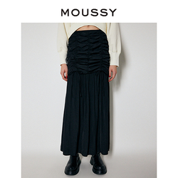 MOUSSY 摩西 春季新品抽绳抽褶甜美森系鱼尾包臀半身裙010FA230-7400