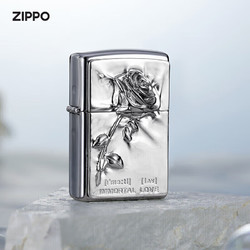 ZIPPO 之寶 塑封玫瑰 防風煤油打火機 單機禮盒
