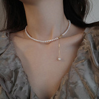 珍珠锁骨链时尚气质轻奢项链简约个性百搭高级感颈链
