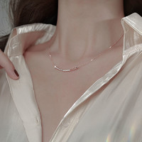 珍·尚银 珍尚银项链女生毛衣链小众设计锁骨链首饰情人节礼物