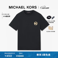 MICHAEL KORS迈克高仕【春夏】男士圆领 Logo 饰 T 恤 黑色 001 M