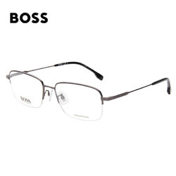 HUGO BOSS 雨果博斯 近视眼镜男女款钛半框光学眼镜架1289F 003 56MM(T)