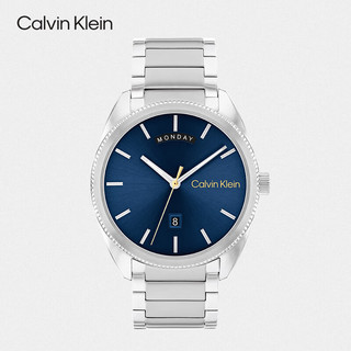 凯文克莱CK手表PROGRESS系列时尚石英钢带蓝盘男表25200446