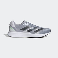 adidas 阿迪达斯 Adizero Rc 4 训练备赛竞速轻盈男子运动跑鞋 GX6667 白色/黑色/浮点灰 42