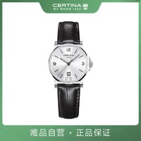 CERTINA 雪铁纳 卡门系列皮 女士石英手表 520礼物 情人节礼物