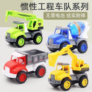 SEMALAM 儿童惯性工程车玩具套装 惯性消防车-4 台
