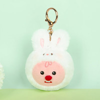 威尔通（WELTSTON）loopy玩偶公仔露比小海狸钥匙扣挂件 男女孩女生布娃娃书包小饰品 摇滚动物系列解压球-朋克兔兔 解压球-摇滚动物朋克兔兔10cm