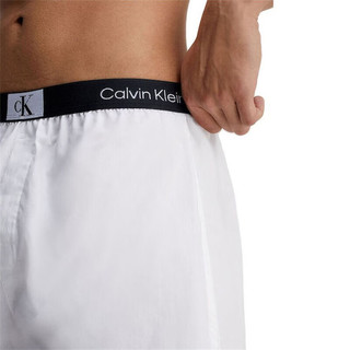 Calvin Klein/CK 凯文克莱 男士3件装时尚舒适透气平角四角裤内裤 NB3412A 黑/白/灰 6H3 L