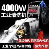 黑貓圣將 超高壓商用清洗機高壓洗車機380v刷車泵打根雕噴砂除銹HM-DP1815C