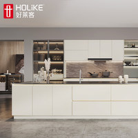 HOLIKE 好莱客 不锈钢橱柜定制 整体厨房橱柜灶台一体柜收纳柜子