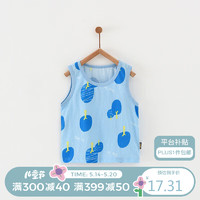 Tongtai 童泰 夏季3个月-4岁男女宝宝背心TS31X508 蓝色 80cm