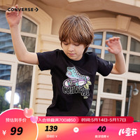 Converse匡威儿童童装男童短袖T恤2024夏季新款中大童休闲上衣潮