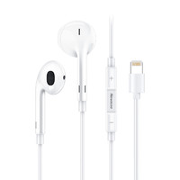 Newmine 纽曼 XLP18升级版 手机耳机Lightning闪电接头扁头入耳式有线适用于苹果iPhone6s//11/12等