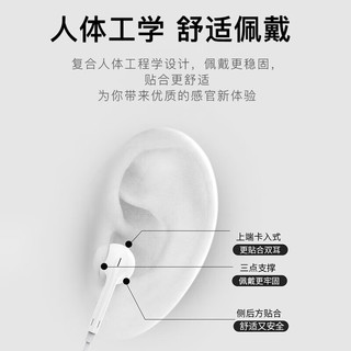 SHURUI苹果耳机线控入耳式适用iphone15/14/13/12/117/8/6/SE/XS/XR/S 苹果【扁口耳机】