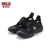 无印良品（MUJI）男女通用 运动凉鞋（男士/女士）无性别 忍者鞋 厚底 EKB12A4S 黑色 280mm  /XXL/46码(2.0)