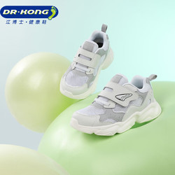 DR.KONG 江博士 学步鞋运动鞋 春季男女童透气宝宝儿童鞋B14241W011白/灰 24 24码 脚长约14.2-14.8