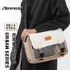AERFEIS 阿尔飞斯 微单相机包单肩防水PVC皮革防水多口袋200d二代mini3xt5摄影包 白色 小号