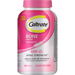 Caltrate 鈣爾奇 中老年碳酸鈣無糖鈣片+維生素D3 200片