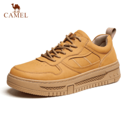 CAMEL 骆驼 男鞋2023秋季新款复古滑板鞋厚底百搭面包鞋潮流运动男士板鞋
