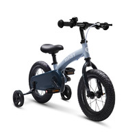 QPlay 德國兒童自行車平衡車二合一男女孩3-6歲腳踏車14寸miniby 寶石藍
