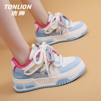 唐狮（TonLion）女鞋春夏季2024厚底板鞋女士休闲鞋子女百搭运动老爹鞋  40