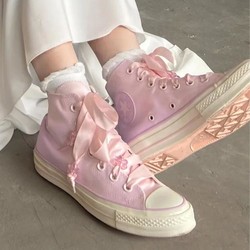 CONVERSE 匡威 Chuck 70 2024新款樱花渐变色 女子高帮帆布鞋