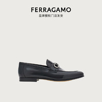 菲拉格慕（Ferragamo）【】男士黑色双色装饰莫卡辛鞋 0769032_3E _ 85