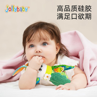 jollybaby趣味蔬菜玩偶床铃挂件0-6-12月婴儿玩具牙胶可啃咬可抓握毛绒玩具 趣味蔬菜玩偶—圆萝卜