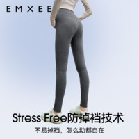 EMXEE 嫚熙 纯棉打底裤夏季孕期瑜伽裤裤托腹裤提臀裤装