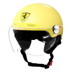 Ferrari 法拉利 頭盔四季頭盔電瓶車安全帽男女士頭盔輕便式半覆式