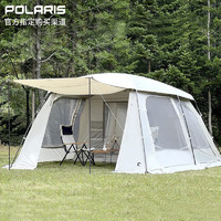 POLARIS 北極星 韓國進口帳篷獅子座(5~6人）客廳帳戶外露營 白色