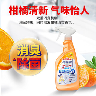 Kao 花王 马桶清洁剂柑橘香500ml 免刷洗洁厕灵强力去污除菌除异味泡泡