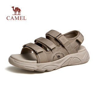 骆驼（CAMEL）时尚机能运动凉鞋2024夏季透气清爽舒适休闲男鞋 G14M220643 杏色 38