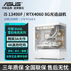 ASUS 華碩 i5 13490F/RTX4060/1TB高配游戲吃雞設計海景DIY組裝電腦主機
