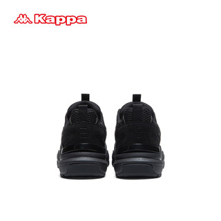 卡帕（Kappa）黑色运动老爹鞋子女鞋厚底增高鞋 03CJ黑色 38
