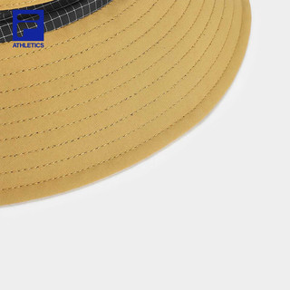 FILA 斐乐 款圆帽2024夏户外运动帽防风遮阳帽宽檐帽 深奶咖色-DK XS