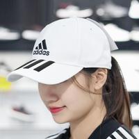 限尺码：adidas 阿迪达斯 男女运动遮阳鸭舌棒球帽3-STRIPES TWILL