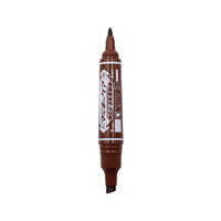 ZEBRA 斑马牌 大麦奇双头记号笔 可换替芯 油性标记笔 物流大头笔 签名马克笔 YYT5 茶色 单支装