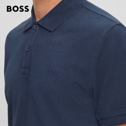 BOSS（服装） BOSS男士春夏情侣休闲短袖Polo衫 402-深蓝色