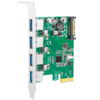 moge 魔羯 PCIEx1轉4口USB3.0擴展卡 MC2018 瑞薩(NEC)芯片