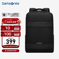 Samsonite 新秀麗 雙肩包電腦包男士15.6英寸商務背包旅行包蘋果筆記本書包 TX5黑色
