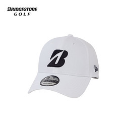 BRIDGESTONE 普利司通 NEW ERA 高爾夫聯名帽子高爾夫球帽男女棒球帽防曬遮陽帽子白色