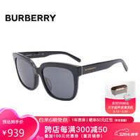 BURBERRY 博柏利（BURBERRY）太阳镜男女款黑色镜框深灰色镜片墨镜眼镜4230D 300187 57MM